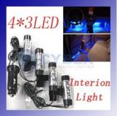 Lote com 4 LEDs para Interior do carro 4X3