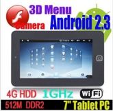 Tablet 7" 3D Zenith A9 Cortex 1 Ghz com HDMI Tablet 7" 3D Ze